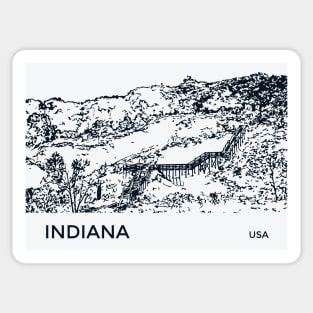 Indiana USA Sticker